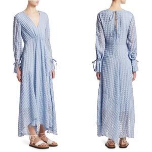 New 3.1 PHILLIP LIM Long-Sleeve Textured Flare Maxi Dress NWT Size 4/Small